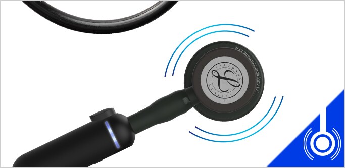 3M Littmann Electronic Stethoscope Model 3200 on a white background.
